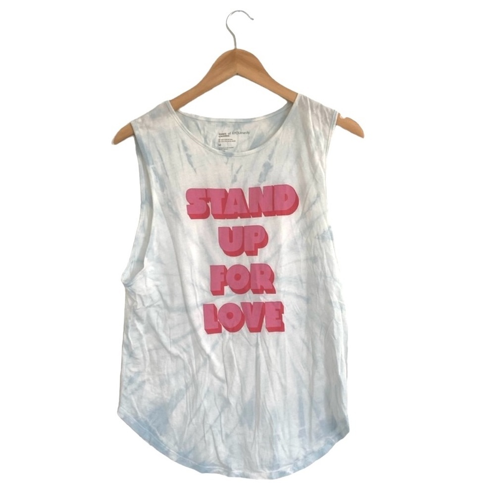 Lovers of hYOUmanity | Stand up for Love tie dye muscle tank women’s siz…